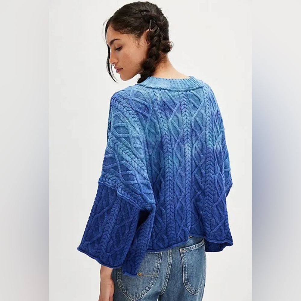 Free People Washed Ashore Cable Knit Sweater - Picture 4 of 4